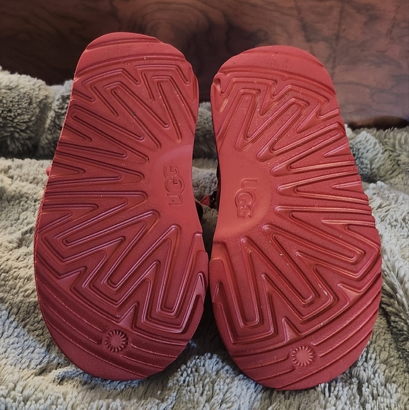 Children's red suede Ugg boots SZ 9 toddler - Picture 7 of 7